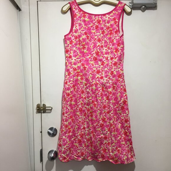 VINTAGE MICA V-BACK FLORAL PRINT DRESSES SIZE 12 - Picture 3 of 8